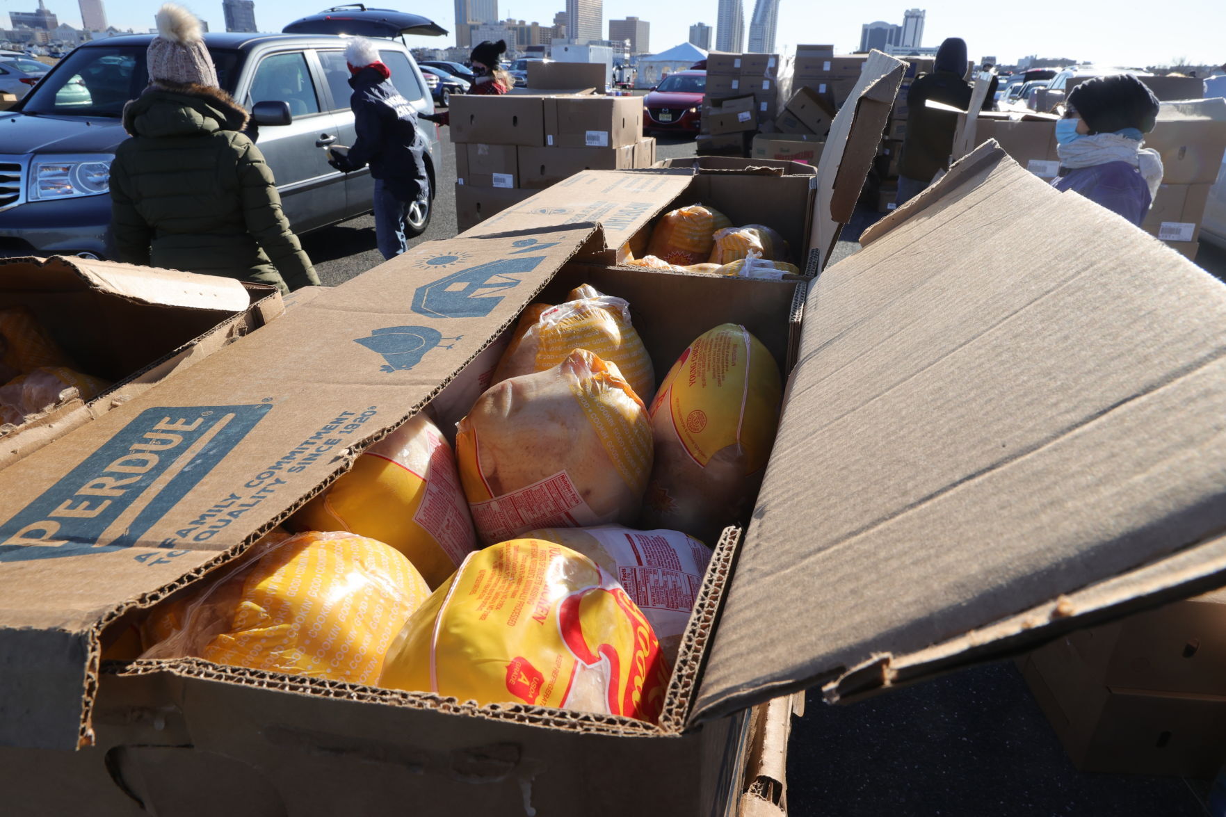 Atlantic City Holiday food distribution